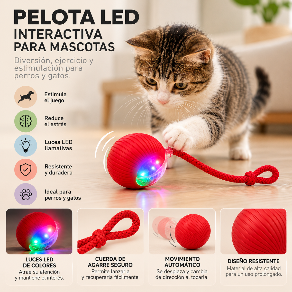 Pelota Interactiva LED