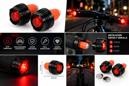 Luz LED para Manubrio de Bicicleta