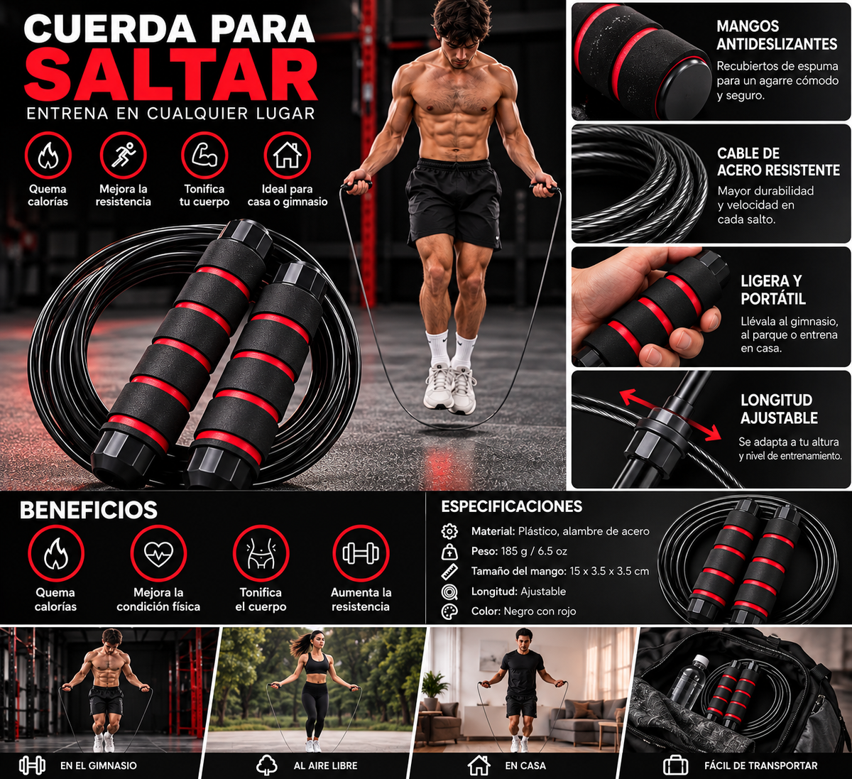 Cuerda Para Saltar, ejercicio