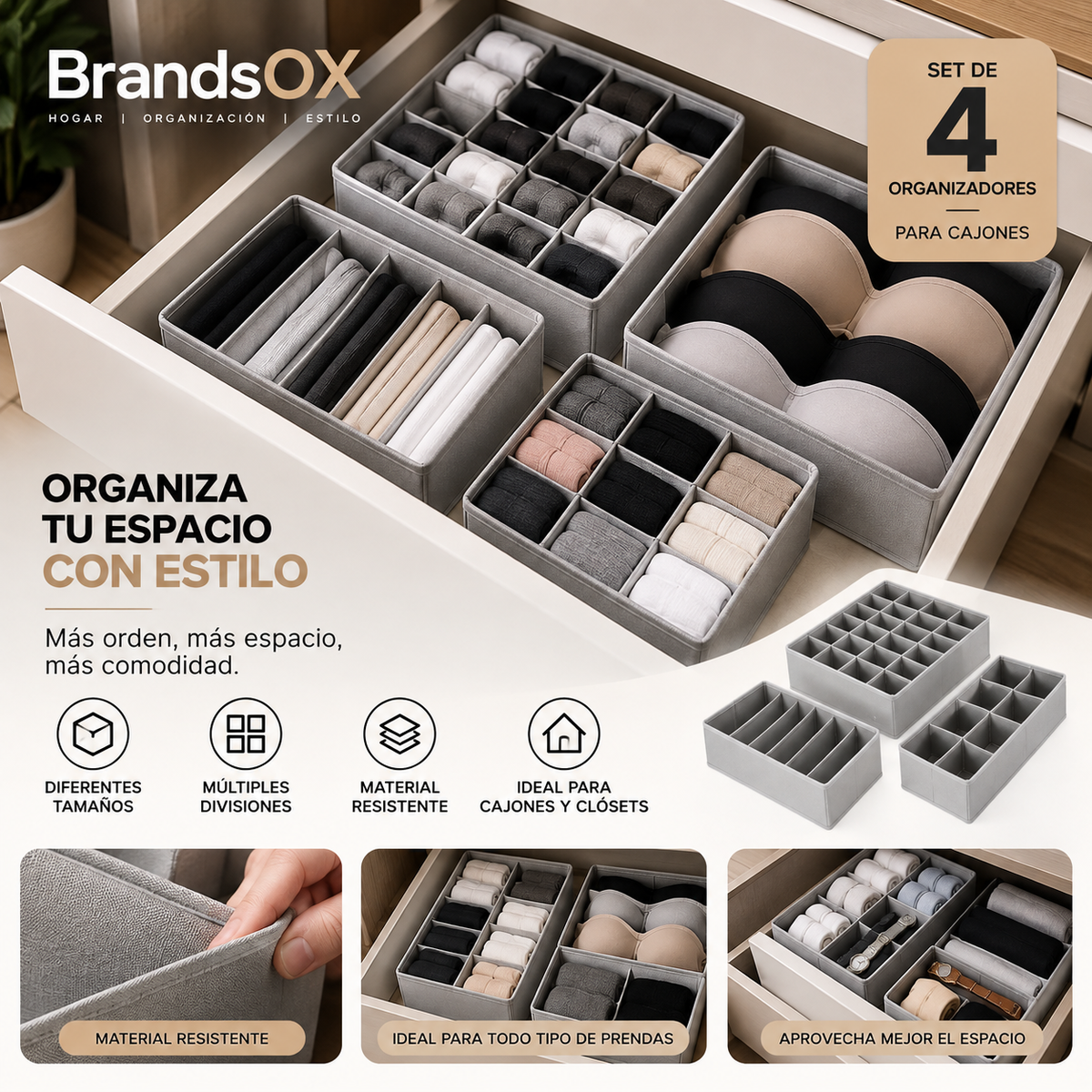Set de Organizadores para Cajones